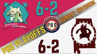 Pok&eacute;mon Draft League | Charleston Chesnaughts VS Alabama Feraligatrs | S9 Sunset Semi-Finals | PBO