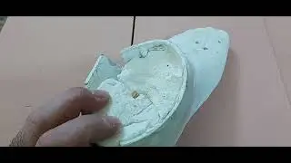 The thermo silicone stuck to the plaster mold.