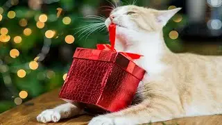 Cats Opening Christmas Presents 😻 [Funny Pets]