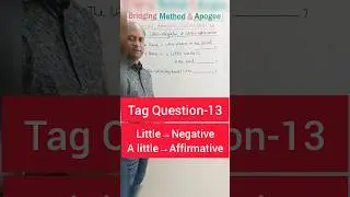 Tag Question-13 | Little&rarr;Negative,A little&rarr;Affirmative #ssc #hsc #bcs #admission #jobtest