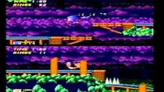 Sonic The Hedgehog 2 Two Player Competition Mystic Cave Zone SEGA Mega Drive