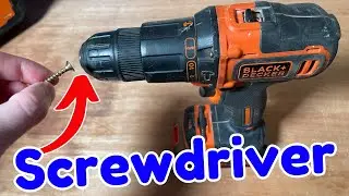 Как использовать дрель Black and Decker в качестве отвёртки | Пошаговое руководство для начинающих