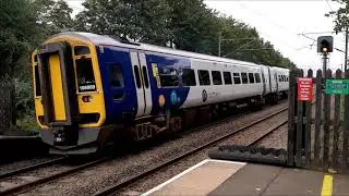 Trains at Cramlington Station on Wednesday 26th and Saturday 29th August 2020