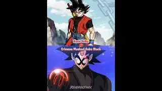 Xeno Goku Vs Crimson Masked Goku Black #goku #dragonball #anime