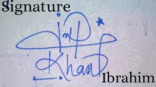 Signature for your name | Ibrahim name signature | Likhari