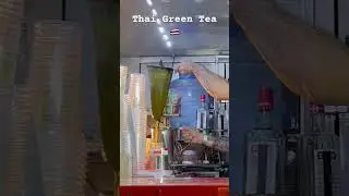 Thai Green Tea 🇹🇭 #thailand #tea #asia