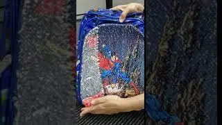 Reversible Sequin SUPER HEROES Primary School Bag 42cm