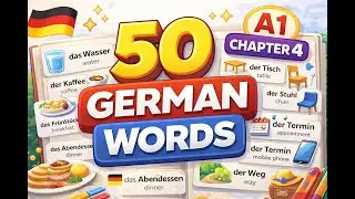 50 German Words for Daily Speaking (A1) | Easy German Vocabulary &ndash; Part 4 🇩🇪