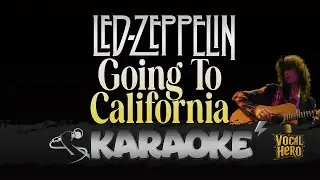 🎤 Led Zeppelin - Going To California (Acoustic) | Karaoke Version | Instrumental HQ |