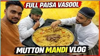 Mutton Mandi sirf ₹250 😱 || Hyderabadi mutton mandi || Hotel Lajawab king koti 📍