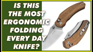 IS THIS THE BEST ERGONOMIC EVERY DAY CARRY POCKET KNIFE? Kizer Bulldog Folding Knife Wood Handle