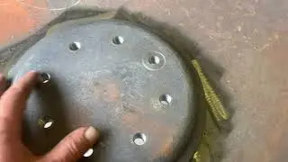 replacing skid plate and king pin 5th wheel on semi trailer part 2