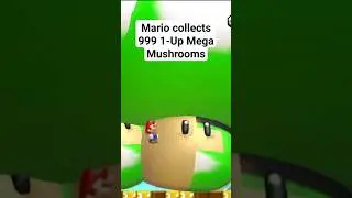 Can Mario Collect 999 1-Up Mega Mushrooms in New Super Mario Bros. U? #shorts
