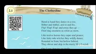 Clothes line 5th standard English chapter 2.1