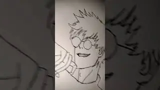 GOJO DRAWING ☠️ PART-1 #jujutsukaisen #animecharacterdrawing #anime