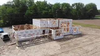 Rear View of First Floor Master Framing May 2021