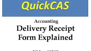 0243 Accounting Delivery Receipt Form Explained