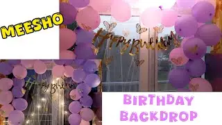 Easy Birthday Decoration Ideas at Home || meesho review|| Balloon decor || Easy party decor ideas