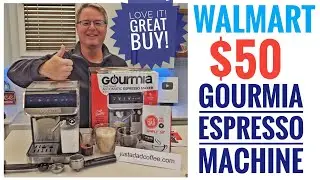Обзор кофемашины GOURMIA Espresso от Walmart за 50 долларов. Одобрено Just A DAD.