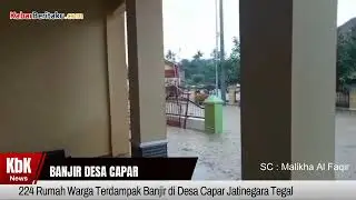 Sungai Cacaban Meluap, 224 Rumah di Jatinegara Tegal Terendam Banjir