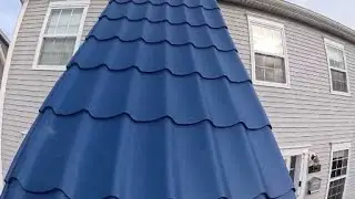 European Clay Metal Roof Installation  Installing Panels