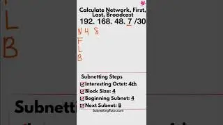 First Usable IP Address #32 pt4. CCNA