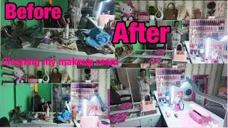 Cleaning my makeup room// organizing give me peace @NyPoLeeLyf @JennaShrestha 