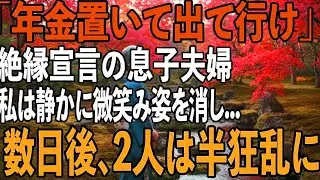 「年金置いて出て行け」70歳の母に絶縁宣言をし、”他人扱い”をする息子夫婦。私はただ静かに微笑み姿を消した→数日後、2人は半狂乱に【シニアライフ】【60代以上の方へ】