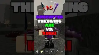🤔 KUNAI Vs. CORRUPTED THROWING AXE  #roblox #99nightintheforest #99nights