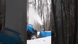 Rotary snow blower with LS Tractor - Snow doesn't stand a chance