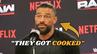 Roman Reigns TRASHES Seth Rollins faction after Monday Night Raw - WWE Press Conference