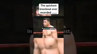 The quickest knockout ever recorded #boxing #mma #ufc