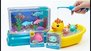 Niini Uboxing | Swimming Axolotl & ZURU Robo Aquarium Playset! 🩷🐟🌊| ASMR Series