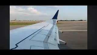 Watch Wing view right Singapore airline SQ Singapore to Medan takeoff b737 max8 