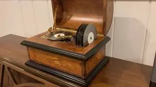 The Reuge Treasure Chest Music Box AD30 4.5&rdquo; Disc Swiss Switzerland~Selling on Ebay