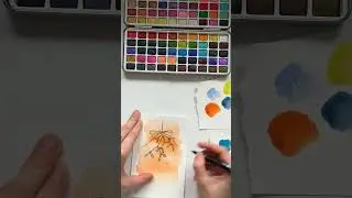 Christmas card watercolor tutorial how to paint a mistletoe