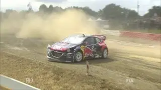 2015 France RX Semi Final Highlights. The big fight of Bakkerud Vs Jeanney! World RX Rallycross