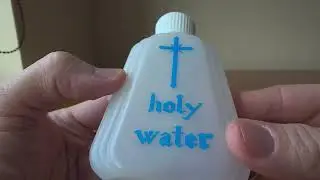 Holy Water Bottle - Plastic - Cross (150 ml) (3117)