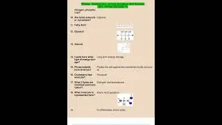 Biology Biochemistry Unit Test Questions And Answers 100 Verified 20242025 A pdf
