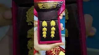fancy jhumkas #gold #goldjhumkaearrings