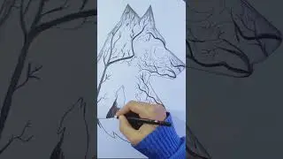 Moonlight wolf 🐺 || How to draw a moonlight wolf