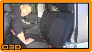 Bartact Rear Seat Covers Install 2015 Jeep Wrangler JK Unlimited (JKU)