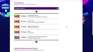 Family CHRGD Schedule August 9, 2016