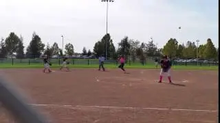 Meagan Gonzalez stealing 2nd