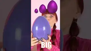 ASMR Челлендж: Большое, Среднее, Маленькое фиолетовое яйцо #мукбанг #челлендж