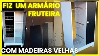 COMO FAZER UM ARMÁRIO DE MICROONDAS E FRUTEIRA