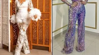 HOW TO SEW A LACE JUMPSUIT WITH A SHORT LINING AND BACK LACING