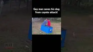 INSANE MOMENT A man wearing nothing but a robe SAVES HIS DOG! #DogsOverEverything #DogsBeforePeople