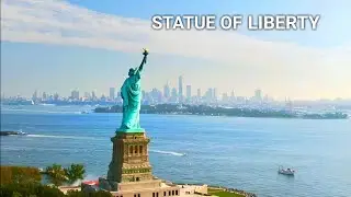 Statue of Liberty 🇺🇸 By Drone View HD Video |