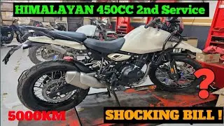 HIMALAYAN 450CC 2nd SERVICE | Himalayan 450 2nd Service Cost|Ownership ReviewDetailed Service Review